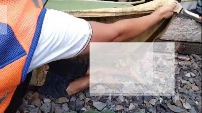 Buang Sampah, Tewas Disambar Kereta Api