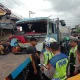 Truk Tangki Biang Tabrakan Beruntun, Pemotor Patah Tulang