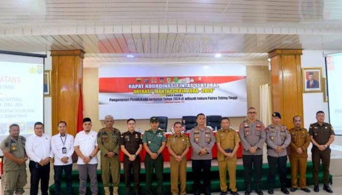 Plt. Sekda Kota Tebing Tinggi Hadiri Rapat Koordinasi Lintas Sektoral Operasi Mantap Praja Toba Tahun 2024