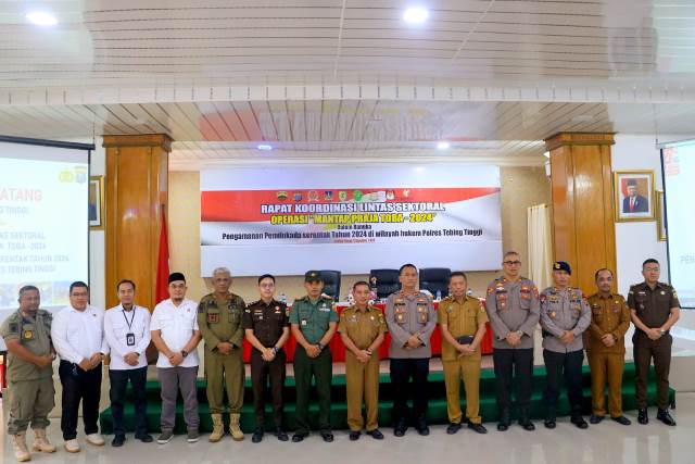 Plt. Sekda Kota Tebing Tinggi Hadiri Rapat Koordinasi Lintas Sektoral Operasi Mantap Praja Toba Tahun 2024
