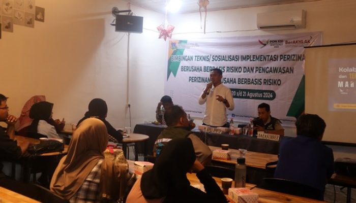DPMPTSP Gelar Bimtek/Sosialisasi Implementasi Perizinan Berusaha Berbasis Risiko dan Pengawasan Perizinan Berusaha Berbasis Risiko