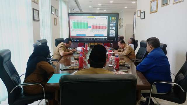 Pemko Tebing Tinggi Ikuti Rutin Rakor Pengendalian Inflasi Di Daerah