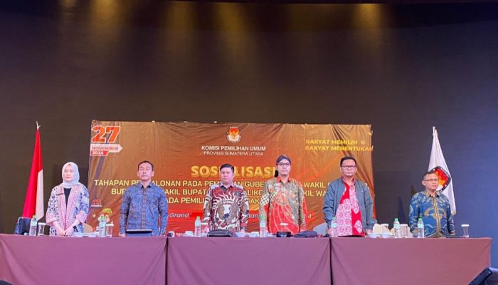 KPU Sumut Sosialisasikan Tahapan Pencalonan Pilkada Serentak