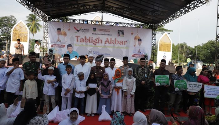Sambut Peringatan Hari Kemerdekaan RI Ke-79 dan Pelaksanaan PON XXI Aceh-sumut 2024, Pemko Tebing Tinggi Gelar Tabligh Akbar