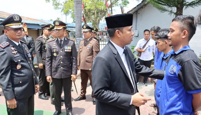 Pj. Wali Kota Moetaqqien Hasrimi Hadiri Peringatan Hut Ke 79 Kemerdekaan RI Tahun 2024 Di Lapas Kelas IIB Tebing Tinggi