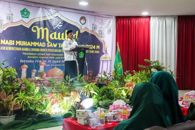 Plt Sekda Kota Tebing Tinggi Hadiri Peringatan Maulid Nabi Muhammad SAW Tahun 1446 H/2024 M