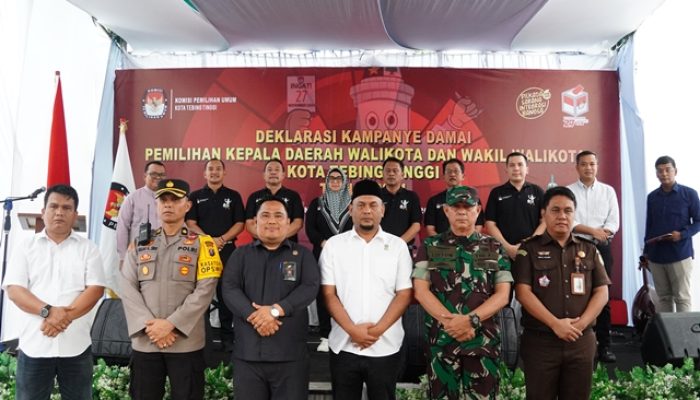 Deklarasi Kampanye Damai, Penjabat Wali Kota Tebing Tinggi Ingatkan ASN Untuk Bersikap Netral