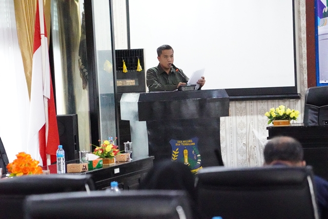 Penjabat Wali Kota Tebing Tinggi Sampaikan Dua Nota Jawaban Dalam Rapat Paripurna DPRD