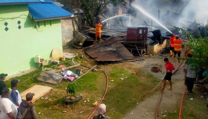 Kebakaran Rumah di Hinai, Korban Alami Kerugian Puluhan Juta