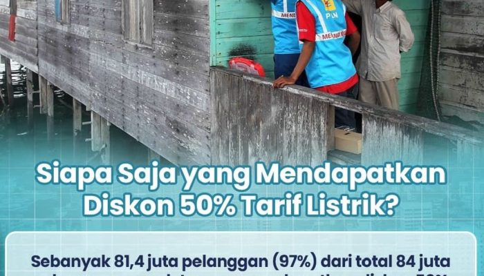 Kabar Gembira untuk Pelanggan PLN, Mulai Januari 2025 Terima Potongan Tarif Listrik 50 Persen