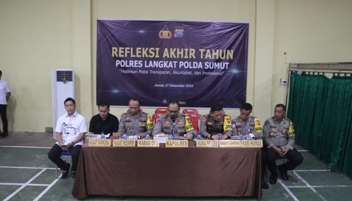 Refleksi Akhir Tahun 2024, Apa Saja Capaian Polres Langkat?