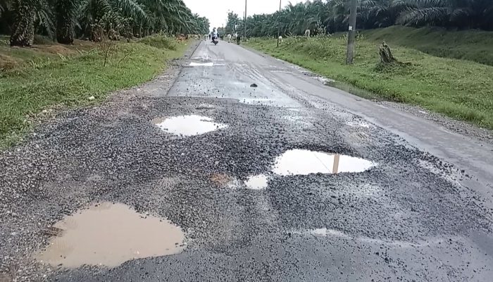 Truk Melebihi Tonase Bebas Masuk di Jalan Protokol Wampu, Jalan Mulai Rusak, Dosa Siapa? 