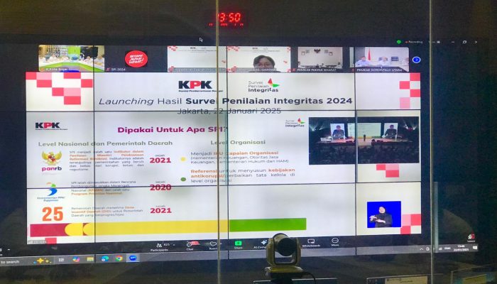 KPK Launching Hasil Survei Penilaian Integritas 2024, Segini Perolehan Nilai Pemko Binjai  