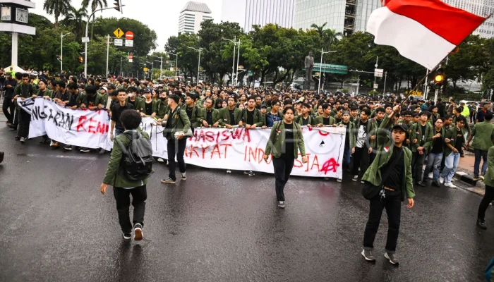 Aksi Tolak Efisiensi Anggaran Ramai, Ketua BEM FE UGN: Kawan Mahasiswa Jangan Mau Diprovokasi