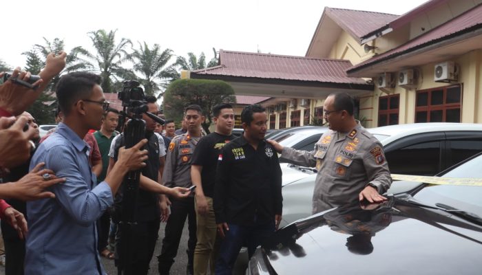 Polres Langkat Amankan 14 Unit Mobil rental Kasus Penggelapan, Pelaku Masih Diburu