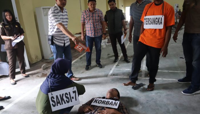 Kasus Pembunuhan Selingkuhan Istri di Langkat, 24 Adegan Diperagakan Pelaku