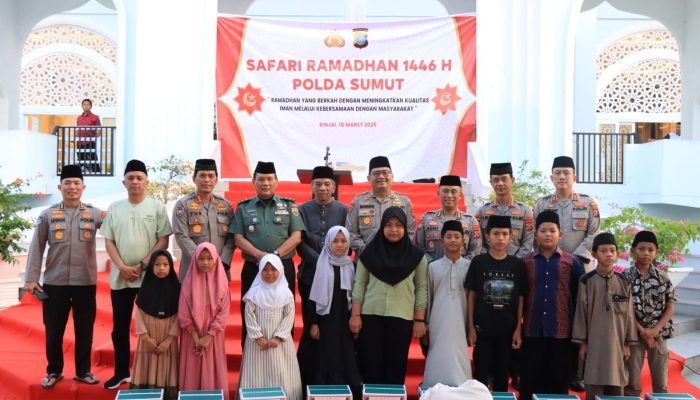Safari Ramadan Berkah Polda Sumut, Sekda Binjai Ikut Hadir