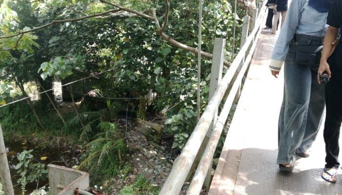 Wisatawan Bukit Lawang “Jantungan” saat Melintas Jembatan Gantung