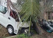 Kecelakaan Mini Bus di Hinai, Satu Pengendara Tewas