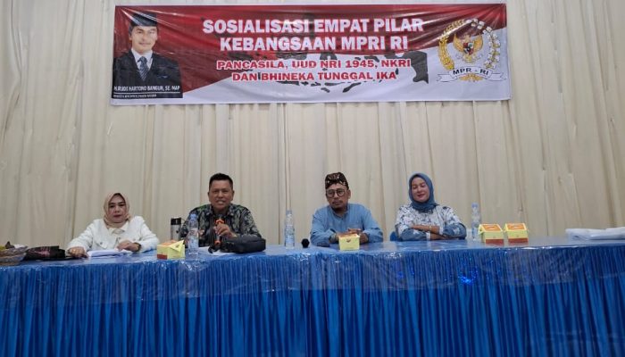 Sosialisasi Empat Pilar Kebangsaan, Rudi Hartono Bangun Harap Masyarakat Bersatu Hadapi Perubahan Zaman