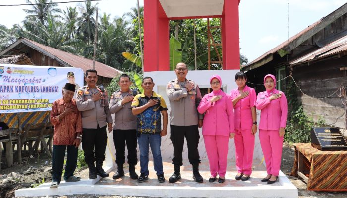 Bentuk Nyata Polri untuk Masyarakat, Polres Langkat Luncurkan Sumur Bor “Sang Bhayangkara”