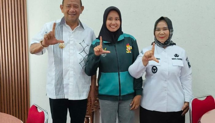 Atlet yang Raih Emas PON Temui Bupati Langkat