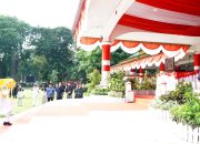 HUT Kemerdekaan ke 80 RI di Langkat, Syah Afandin Kenakan Pakaian Adat Melayu