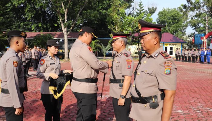 Sertijab Kapolsek Hinai dan Kasi Humas, Kapolres Langkat: Jaga Marwah Institusi