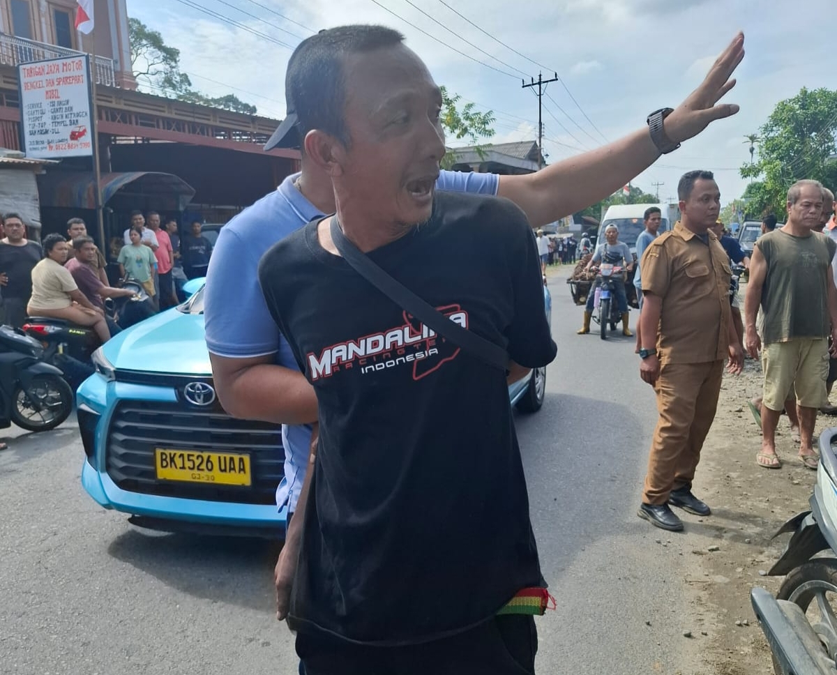 Polsek Salapian tangkap pelaku pembacokan