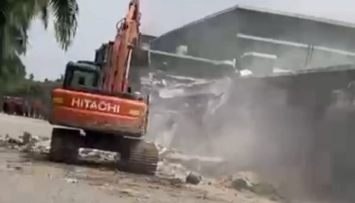 Setelah Didemo Anggota DPRD Binjai Fraksi Gerindra, Akhirnya Diskotik Marcopolo Dirobohkan