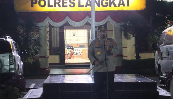 Kapolres Langkat Sampaikan Situasi Kamtibmas dan Beri Himbauan kepada Masyarakat