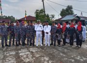 TNI AL dan Pemdes Kwala Gebang Bersinergi, Upacara HUT RI di Pesisir Pantai Meriah