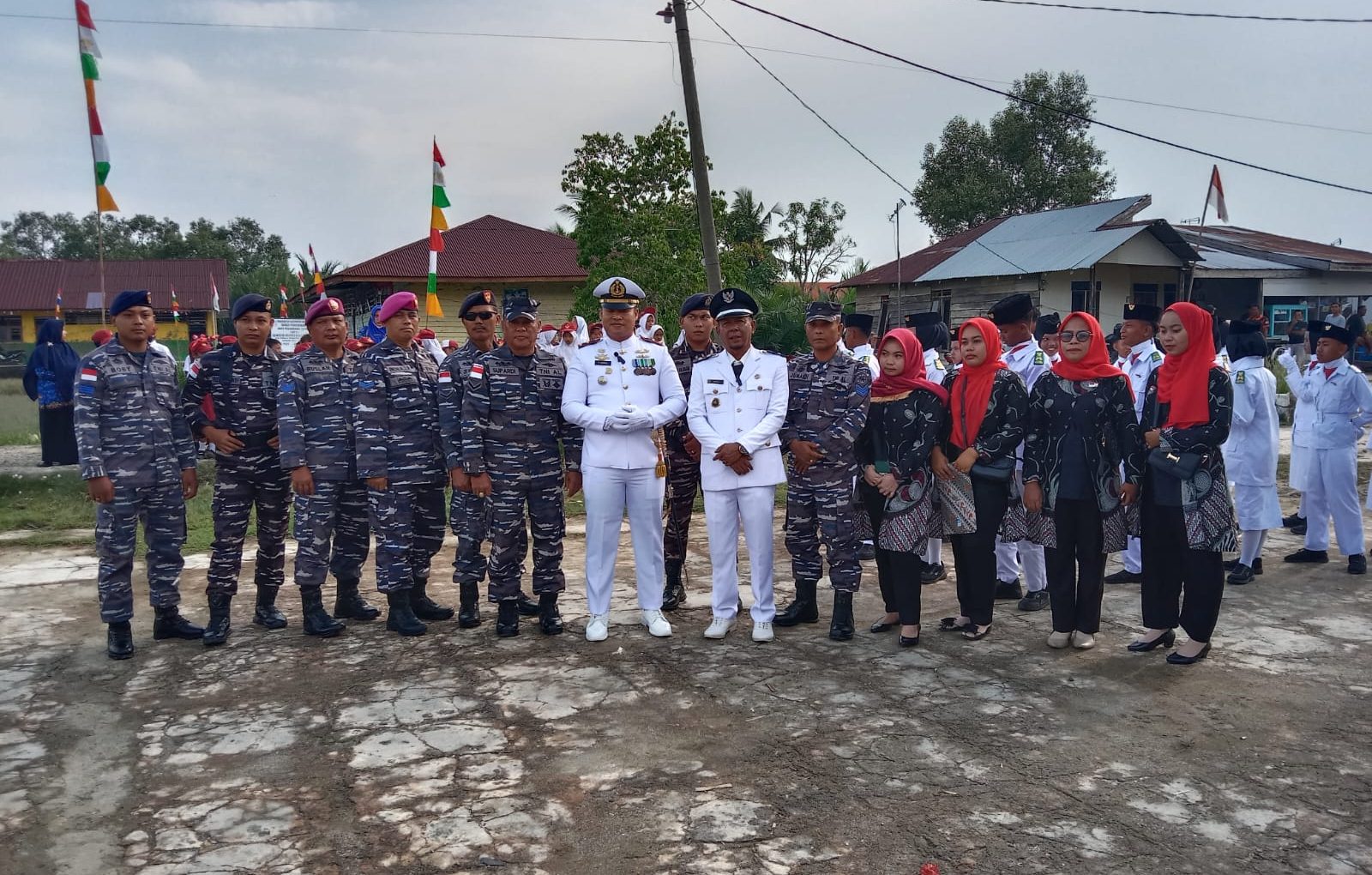 TNI AL dan Pemdes Kwala Gebang Bersinergi