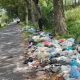 Tumpukan Sampah Bikin Rusak Pemandangan dań Bau Tak Sedap di Jalan Menuju GOR Stabat