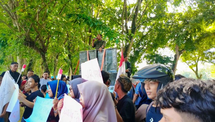 Sadar Gelar Aksi Demontrasi di DPRD Langkat, Soroti Kesenjangan Sosial dan Korupsi