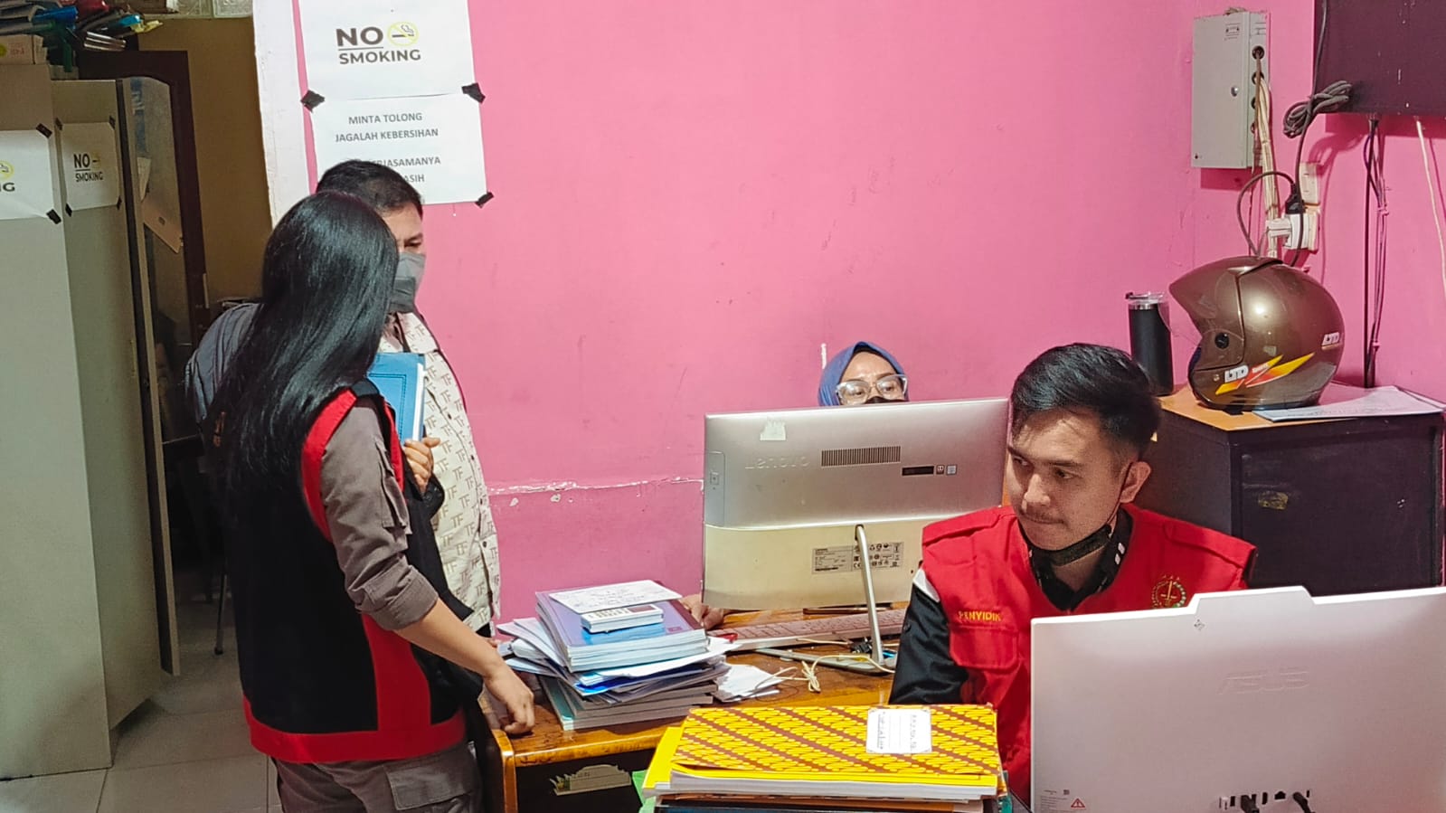 Jaksa Geledah Kantor Dinas Pendidikan Langkat 