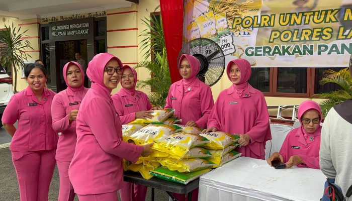 Polres Langkat Gelar Gerakan Pangan Murah, Beras SPHP Dijual dengan Harga Terjangkau
