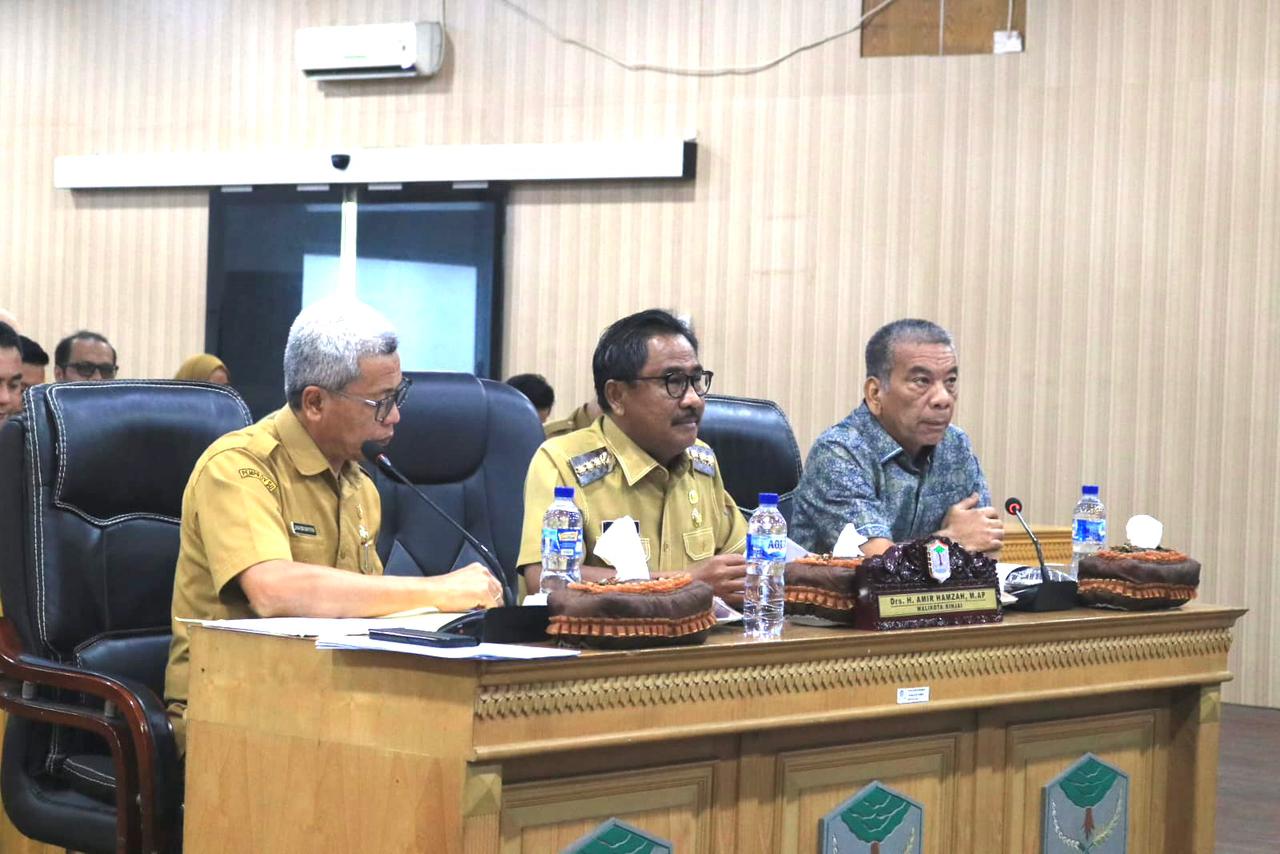 Wali Kota Binjai mengikuti Rakor dengan KPK