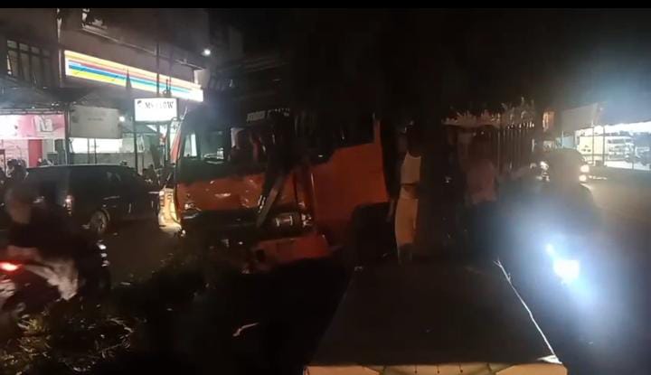 Kecelakaan Tunggal di Simpang Bupati Langkat