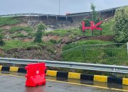 Jalan Tol Kwala Bingai-Tanjung Pura Terjadi Tanah Longsor