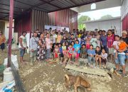 Desa Terisolasi di Besitang Terima Bantuan lewat Sungai, Jalan Masih Terputus