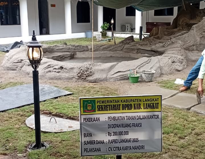 DPRD Langkat Bangun Taman Rp200 Juta