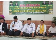 Lintas Agama Bersatu untuk Indonesia Maju, Kemenag Langkat Panjatkan Doa untuk Korban Banjir