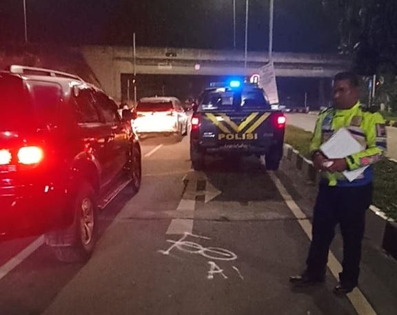 Tabrakan di Simpang Jalan Tol Kwala Bingai