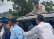 Ucapan yang Disampaikan Kakek yang Hadang Mobil Prabowo di Tanjung Pura
