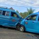 Kecelakaan sesama Angkot Timtak