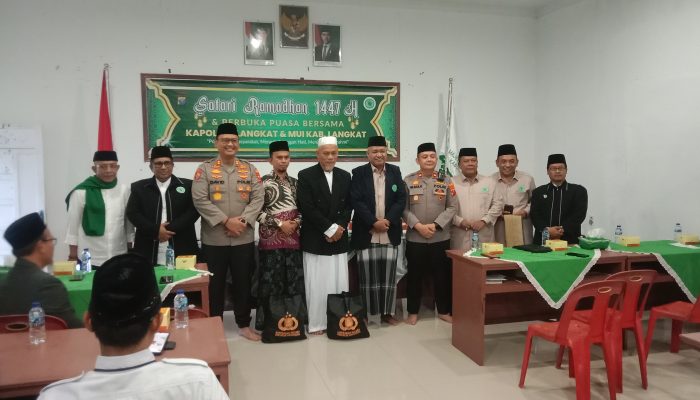 Kapolres Langkat Safari Ramadan ke MUI, Ajak Masyarakat Jaga Kamtibmas dan Saling Menghormati