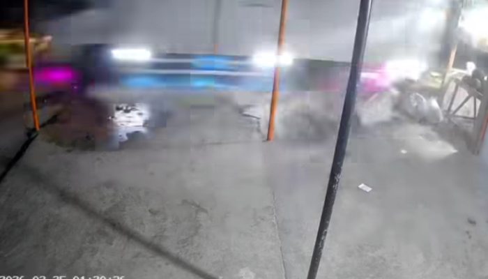 Ngantuk di Jalinsum, Mobil Box Tabrak Colt Diesel Bermuatan Semangka di Sei Lepan