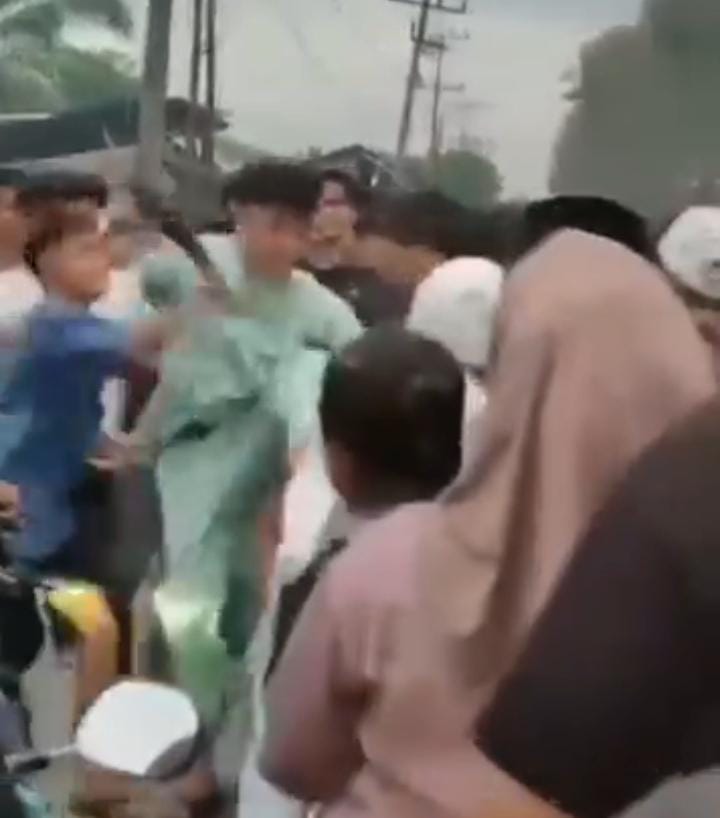 Remaja Bentrok saat Asmara Subuh di Gerbang Tol Tanjung Pura
