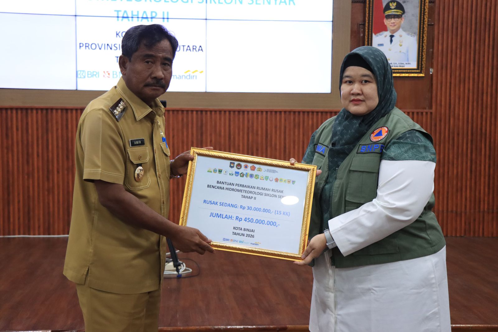 15 Rumah Terdampak Siklon Senyar di Binjai
